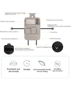 Organizador de Asiento Trasero Aiuwo XYBD con Mesa Plegable 2