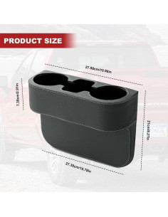 Soporte para Tazas y Organizador de Auto Lyxheth Gris 2