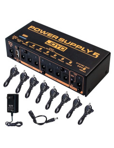 JOYO Fuente de Alimentación Recargable 4400mAh 8 Salidas JP-05