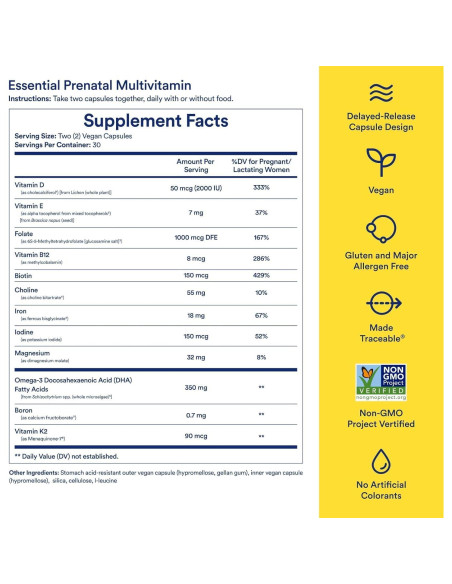 Multivitamínico Prenatal Ritual para Mujeres 30 Cápsulas Menta Multivitamínico Prenatal Ritual para Mujeres 30 Cápsulas Menta