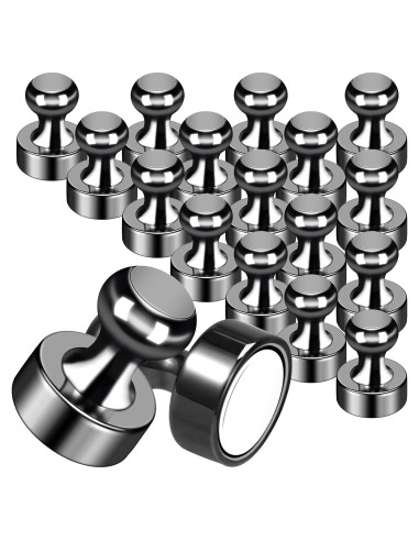 20 Imanes de Neodimio GOOZADA para Refrigerador Negro