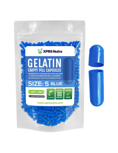 Cápsulas Vacías Gelatina Tamaño 5 XPRS Nutra 100 Unidades