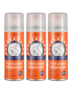 Spray Desodorante para Zapatos BERlOVE - Eliminador de Olores 3PCS