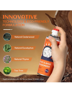 Spray Desodorante para Zapatos BERlOVE - Eliminador de Olores 3PCS 2