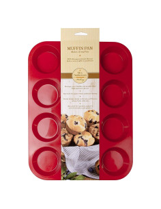 Molde para Muffins de Silicona 12 Tazas Mrs. Anderson Antiadherente