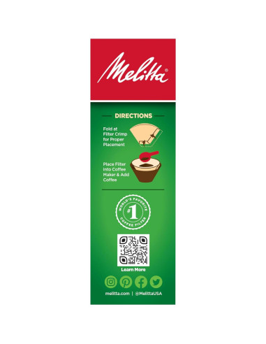 Filtro de Café Melitta BRWN NO2 Cono Papel 1 Unidad