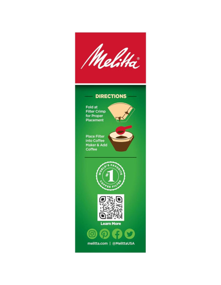 Filtro de Café Melitta BRWN NO2 Cono Papel 1 Unidad