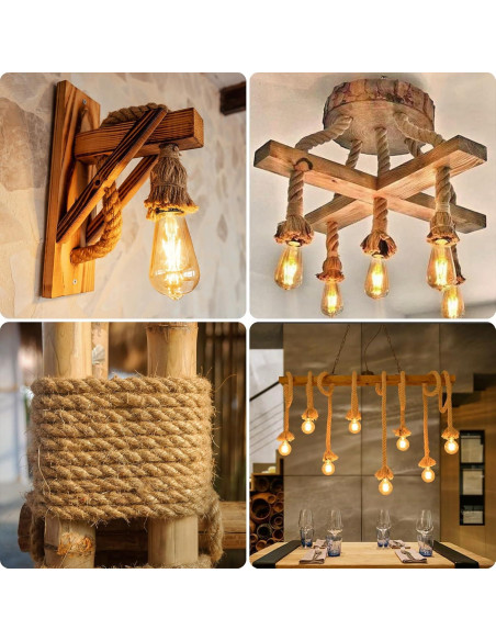 Cuerda de yute URBANVISTA 15.24 m 2.54 cm para manualidades