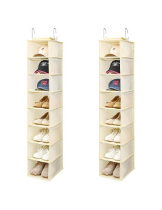 Organizador Colgante de Zapatos y Gorras Berdeng SNGD Pro 8 Estantes Beige