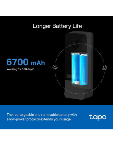 Timbre de Video Inteligente Tapo TP-Link D230S1 2K 5MP