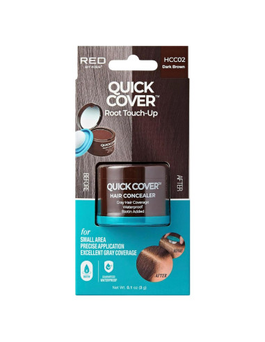 Cubierta Rápida para Cabello Red by Kiss - Marrón Oscuro, Biotina