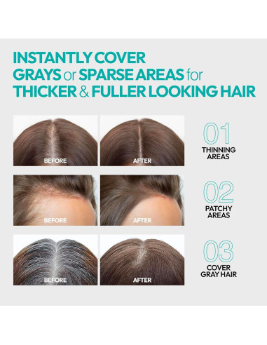 Cubierta Rápida para Cabello Red by Kiss - Marrón Oscuro, Biotina