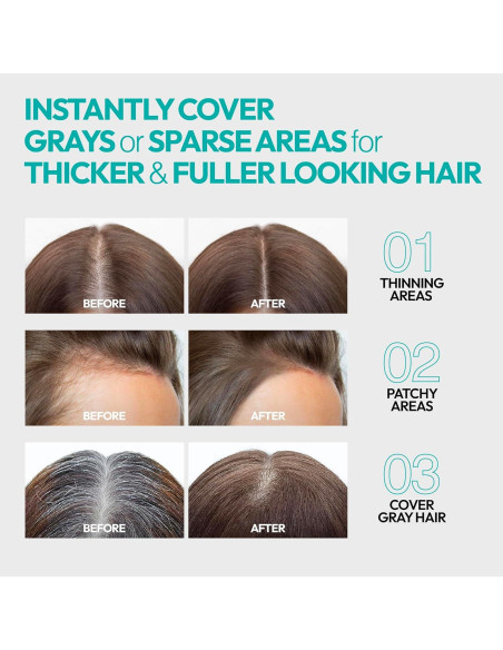 Cubierta Rápida para Cabello Red by Kiss - Marrón Oscuro, Biotina