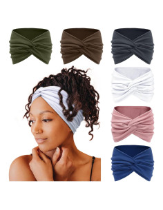 Diademas Anchas Tobeffect para Mujeres - Turbante Boho 18 cm