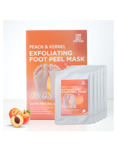 Mascarilla Exfoliante para Pies ZAYMS - 5 Paquetes, Suaves y Renovados