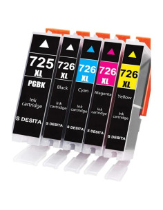 Cartuchos de tinta recargables Gasin 725 726 para Canon Pixma