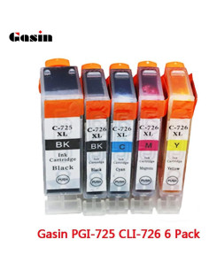 Cartuchos de tinta recargables Gasin 725 726 para Canon Pixma 2