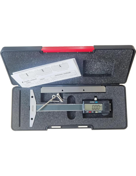 Calibrador de profundidad digital SWISEE 0-150mm con pantalla LCD
