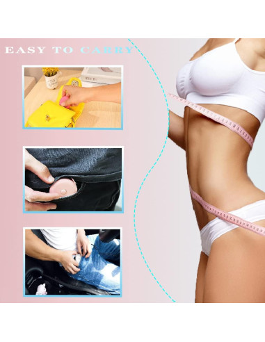 Paquete de 2 cintas métricas retráctiles BrainKer 150 cm