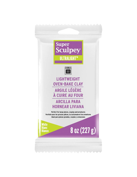 Arcilla Polimérica Sculpey UltraLight 226.8 g Blanca No Tóxica