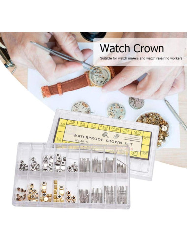 Kit de Reparación de Reloj CYTGOUPER - Acero Inoxidable, 10 Tamaños