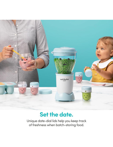 Sistema de Preparación de Comida para Bebés NutriBullet NBY-50100 900ml