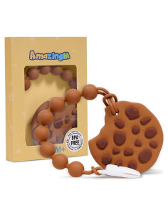 Mordedor de Silicona Grado Alimenticio Galleta para Bebés