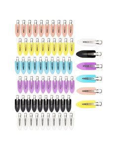 Pinzas para el cabello DF, 60 piezas 5.8cm, 6 colores