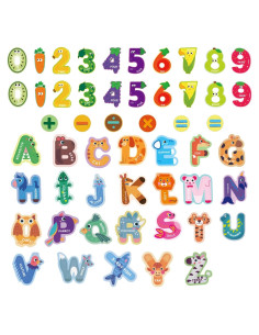 Conjunto de Letras y Números Magnéticos VAMOVISON 52 Piezas