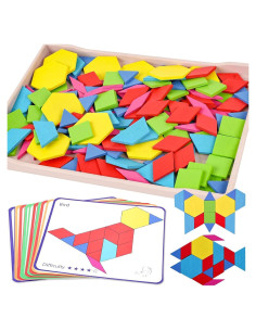 Rompecabezas Geométrico Tangram 3 Nutrias 150 Piezas Educativo