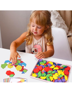 Rompecabezas Geométrico Tangram 3 Nutrias 150 Piezas Educativo 2