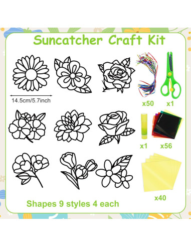 Kit de Manualidades de Atrapasueños EggSun 36 Sets para Niños