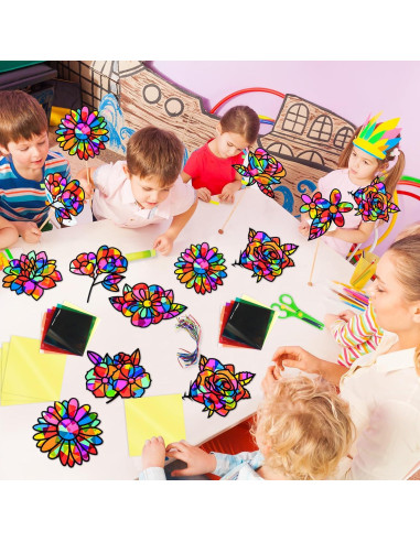 Kit de Manualidades de Atrapasueños EggSun 36 Sets para Niños