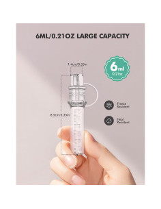 Kit de Recolección de Calostro DEARLOMUM 6ml 6pcs Reutilizable 2