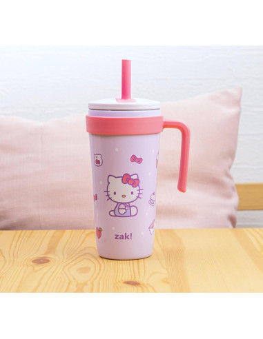 Taza de Viaje Zak Designs Hello Kitty 532ml Acero Inoxidable