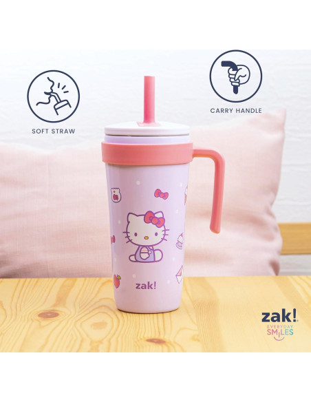 Taza de Viaje Zak Designs Hello Kitty 532ml Acero Inoxidable