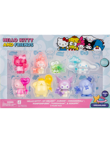 Paquete de Figuras Hello Kitty y Amigos 8-Pack Jazwares - 5.08 cm
