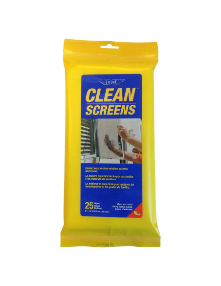 Toallitas Limpia Pantallas Ettore - 25 Unidades - Sin Pelusa Toallitas Limpia Pantallas Ettore - 25 Unidades - Sin Pelusa