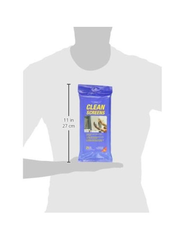 Toallitas Limpia Pantallas Ettore - 25 Unidades - Sin Pelusa