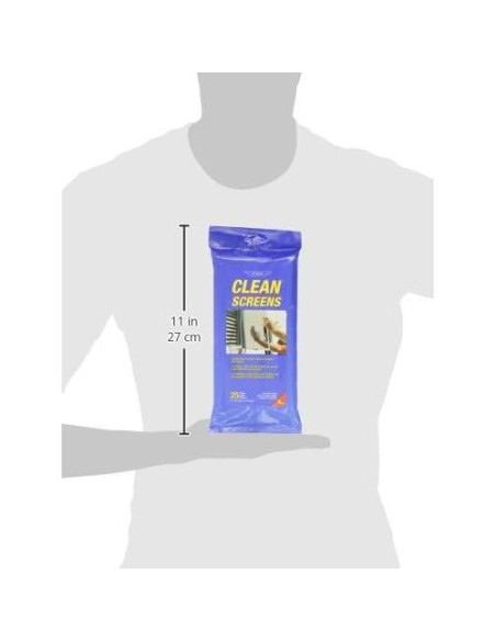 Toallitas Limpia Pantallas Ettore - 25 Unidades - Sin Pelusa Toallitas Limpia Pantallas Ettore - 25 Unidades - Sin Pelusa