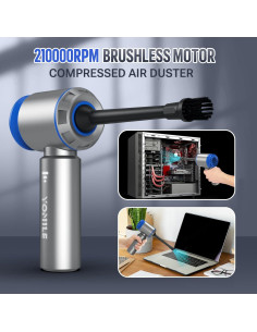 Soplador de Aire y Aspiradora Yomile 2 en 1 21000PA 9000mAh 2