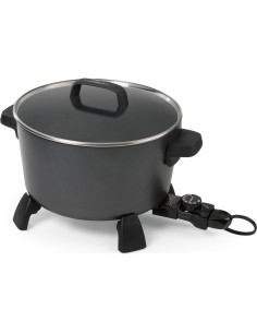 Olla de Cocina Presto XL 10 Qt, Vaporera y Freidora Negra 2