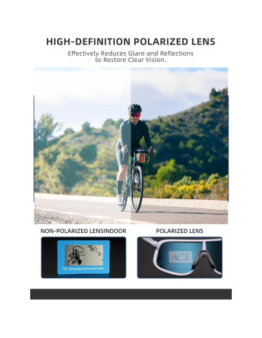 Gafas de Ciclismo Polarizadas ROCKBROS UV400 Unisex