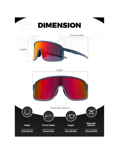 Gafas de Ciclismo Polarizadas ROCKBROS UV400 Unisex