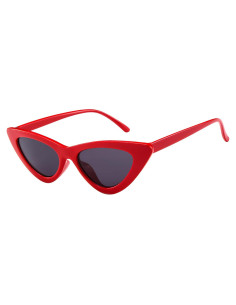 Gafas de sol cat eye vintage PLULON rojas para adultos y niños