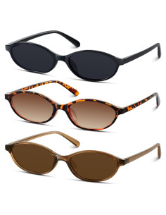 Gafas de Sol Retro Ovaladas KUGUAOK UV Protección Mujeres