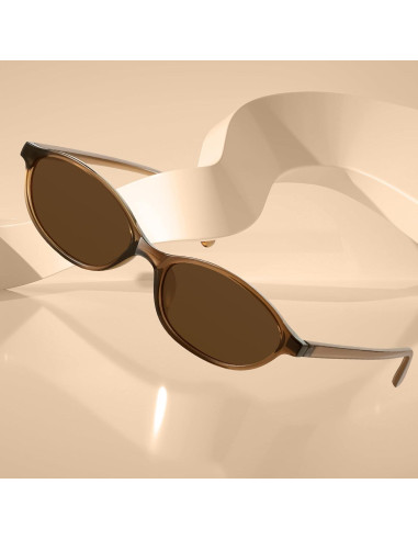 Gafas de Sol Retro Ovaladas KUGUAOK UV Protección Mujeres