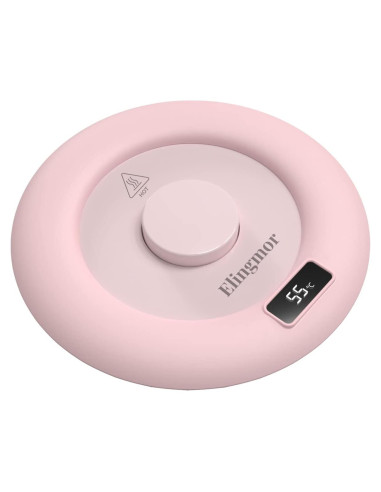 Calentador de Tazas Eléctrico Elingmor Rosa 10W Automático