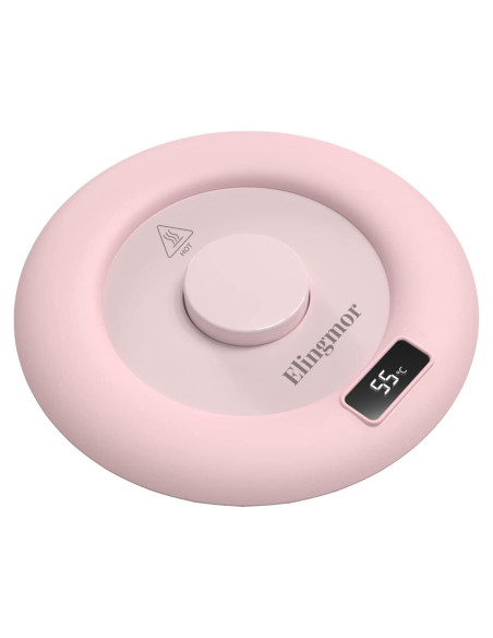 Calentador de Tazas Eléctrico Elingmor Rosa 10W Automático