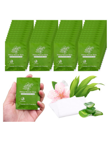 Toallitas Desmaquillantes Individuales Aloe Vera 50 Unidades